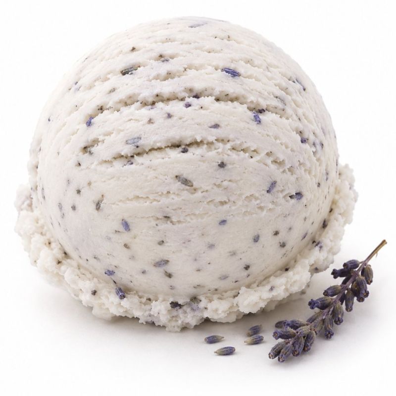 Lavendeleis - Milcheis mit feinem Lavendel aus Beha´s Genuss-Schmiede Waldkirch-Buchholz